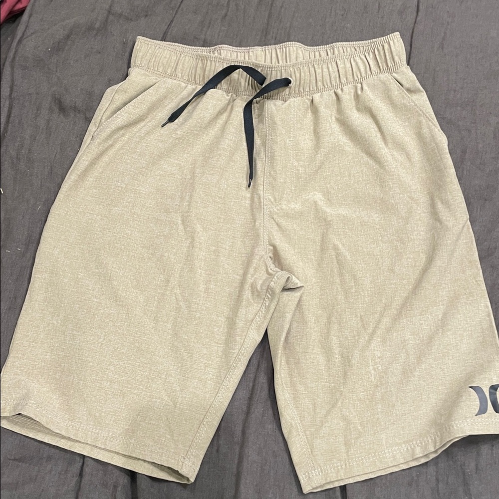 DC Light Tan Shorts with Black Drawstring